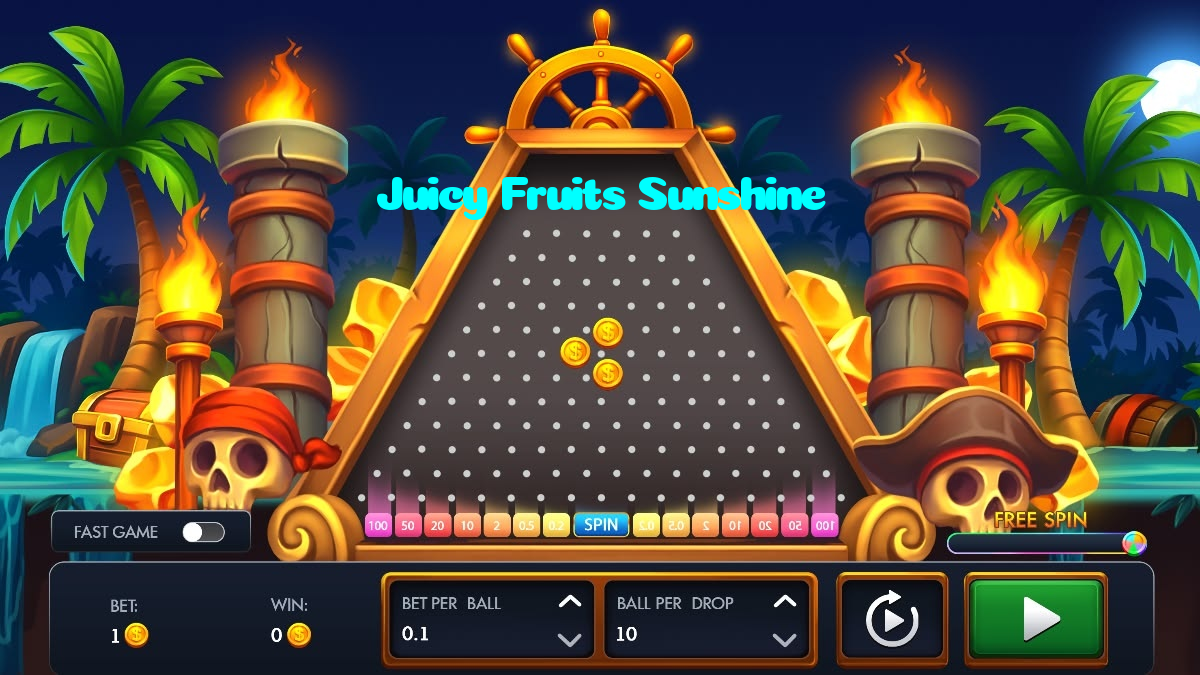 Juicy Fruits Sunshine casino presented on mobile device in Pakistan with slots and live games